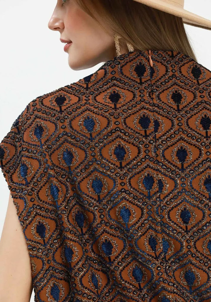 Ryleigh Bubble Top - Rust