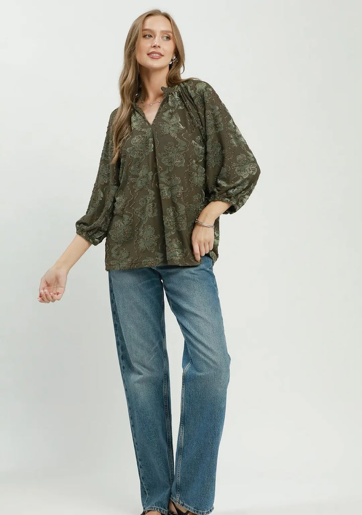 Olivia Top - Olive