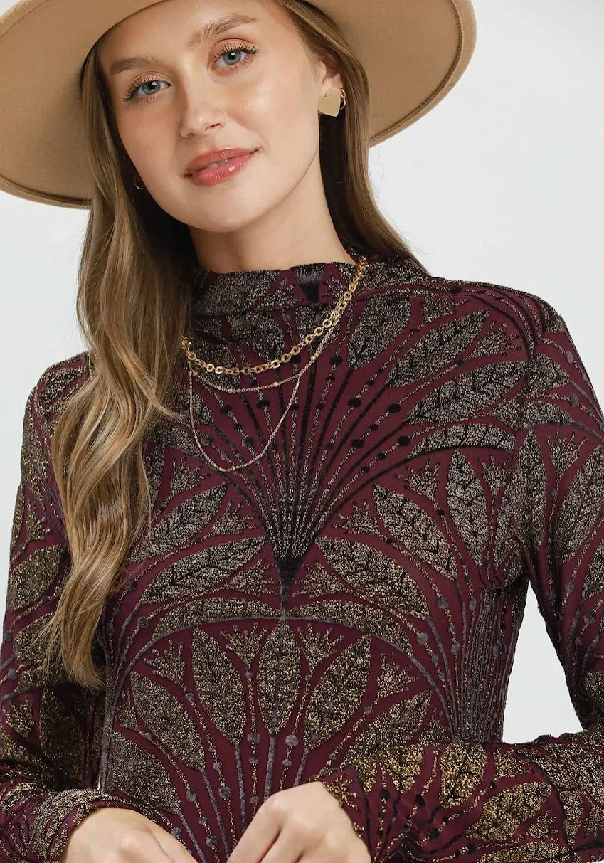Beverly Top - Burgundy