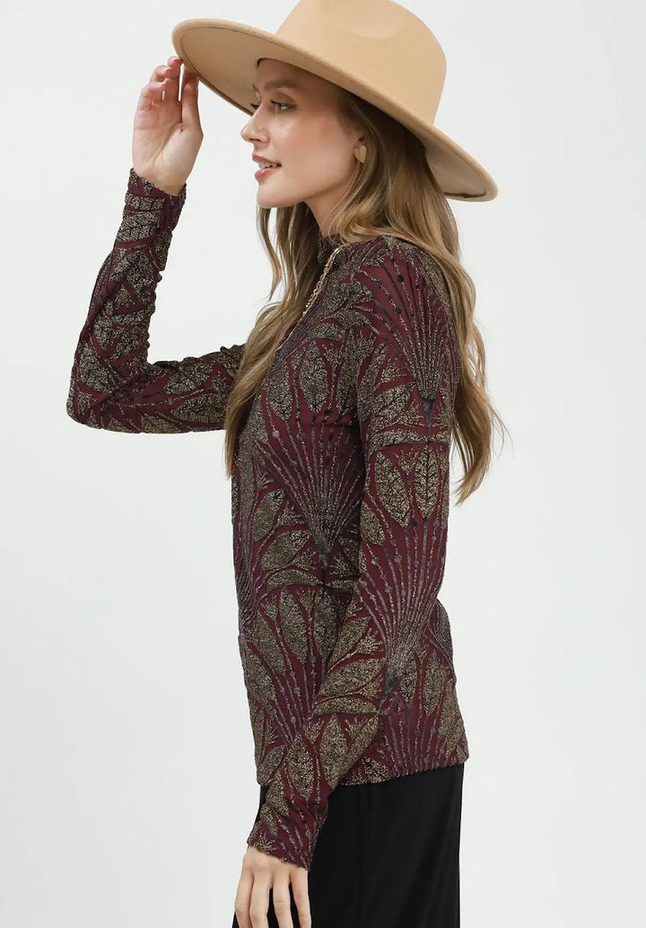Beverly Top - Burgundy