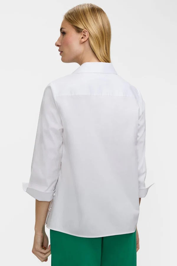Beatrice Stretch Sateen Shirt - White