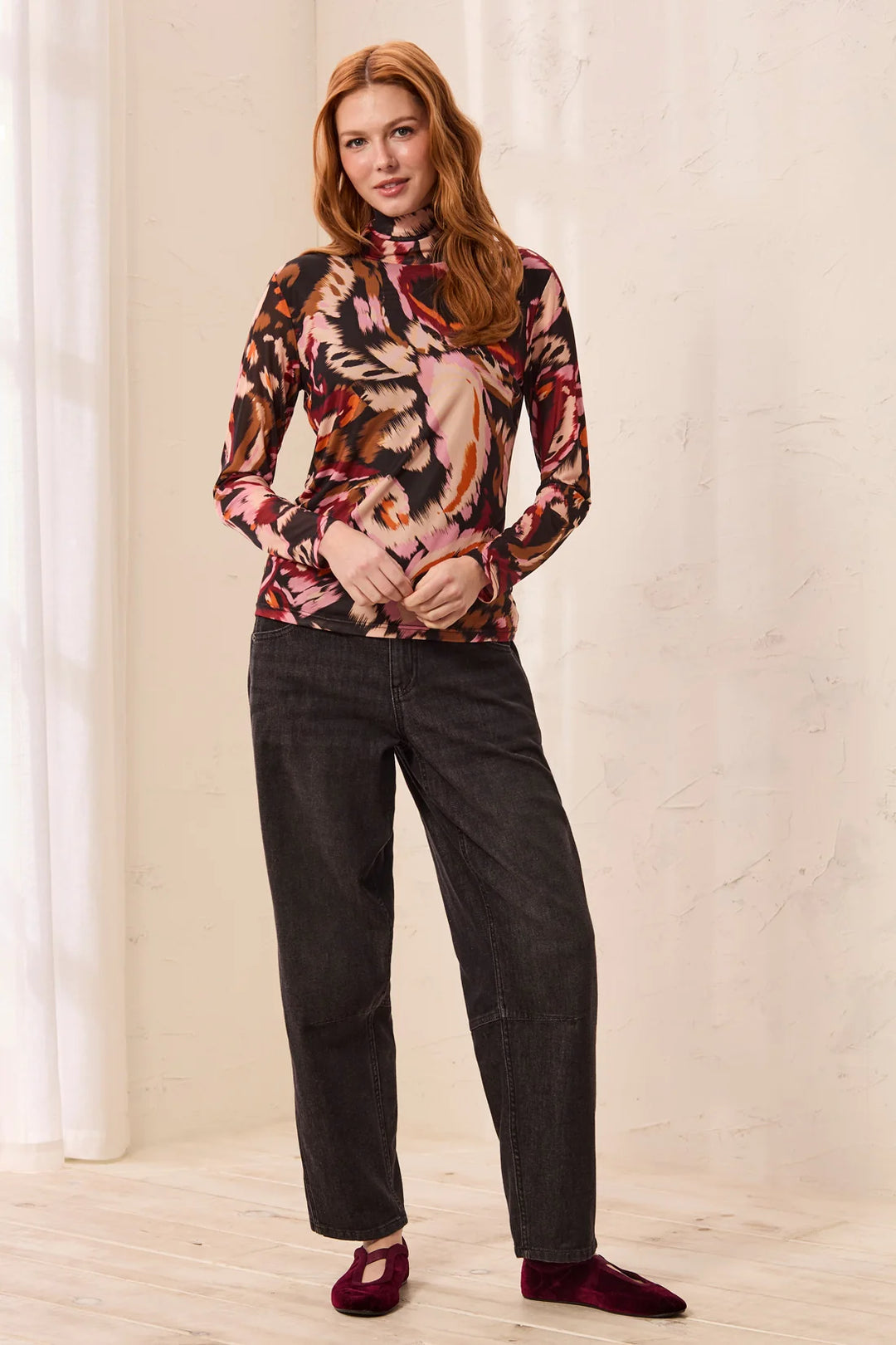 Fashion Turtleneck - Cherry Lacquer