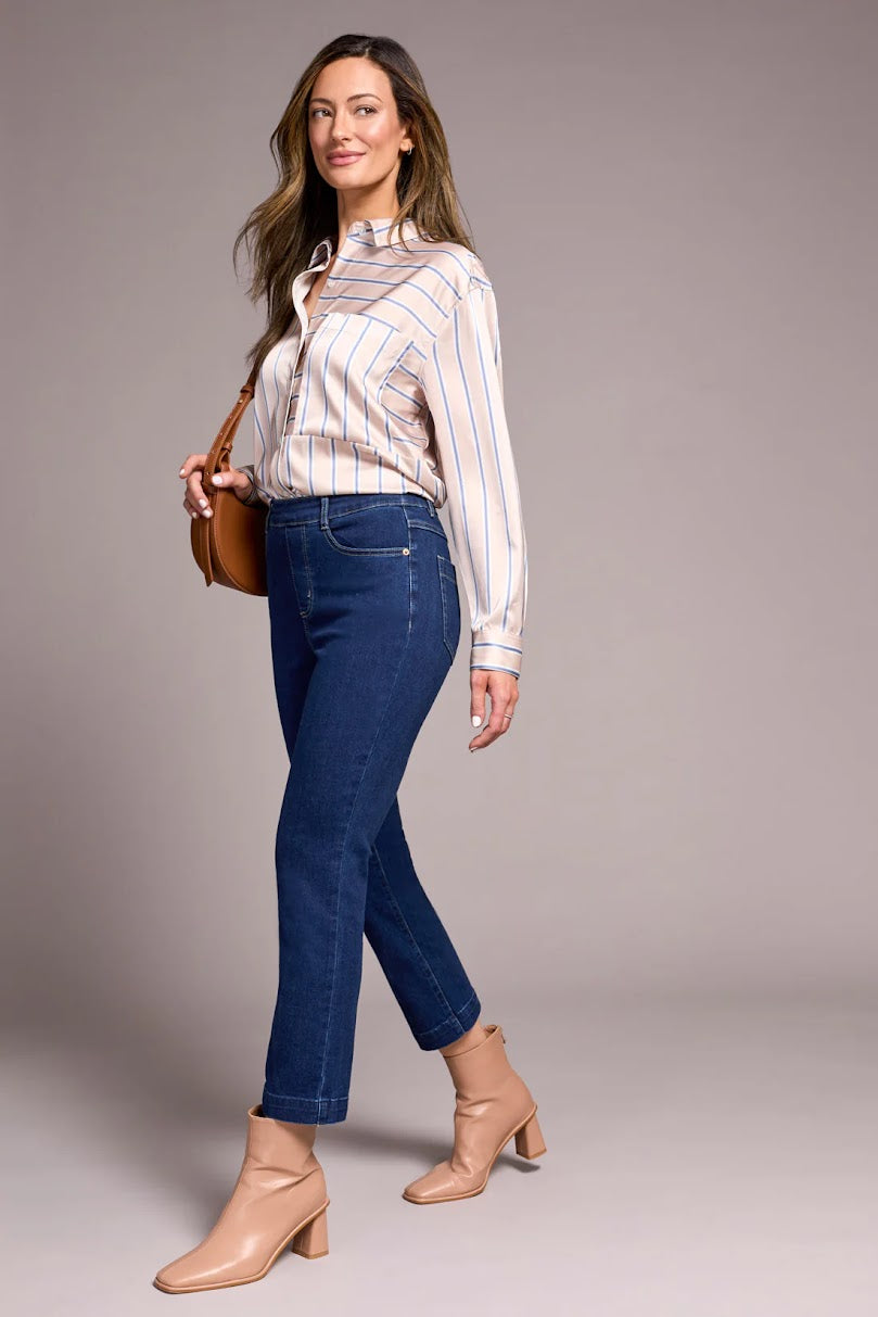 Audrey Crop Jean - Deep Water