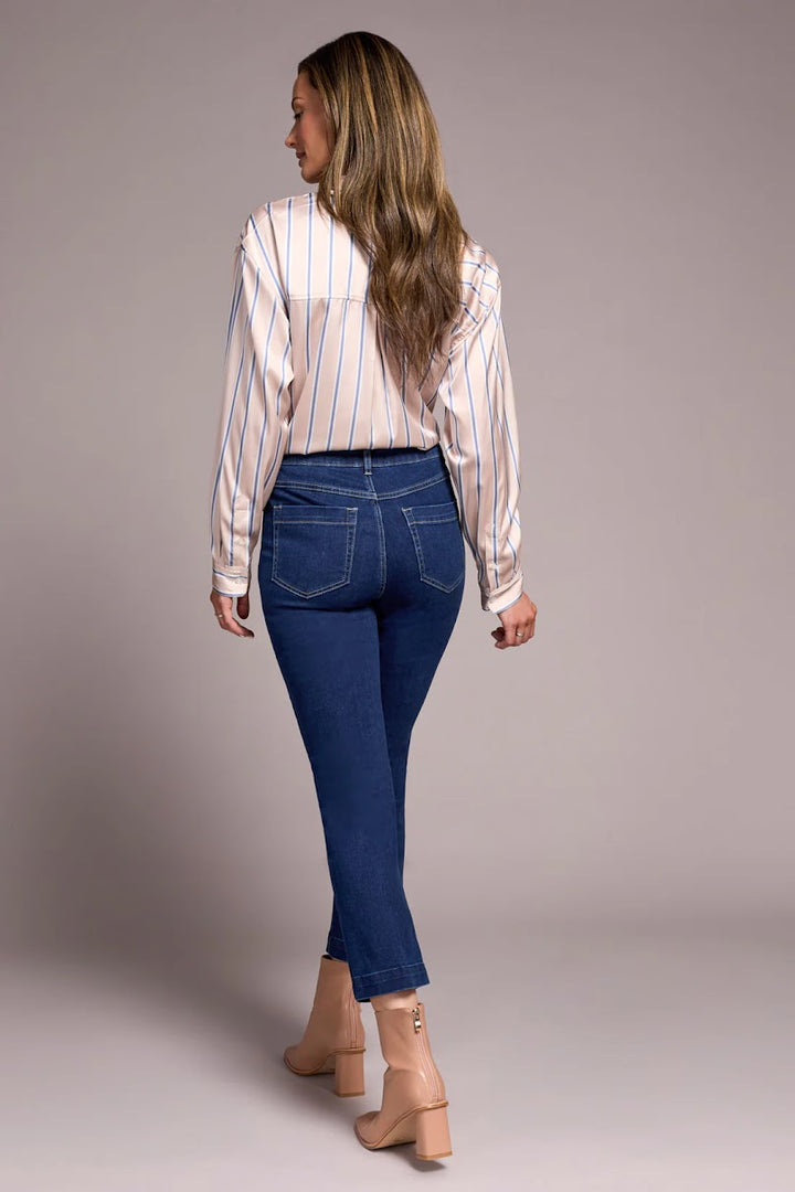 Audrey Crop Jean - Deep Water