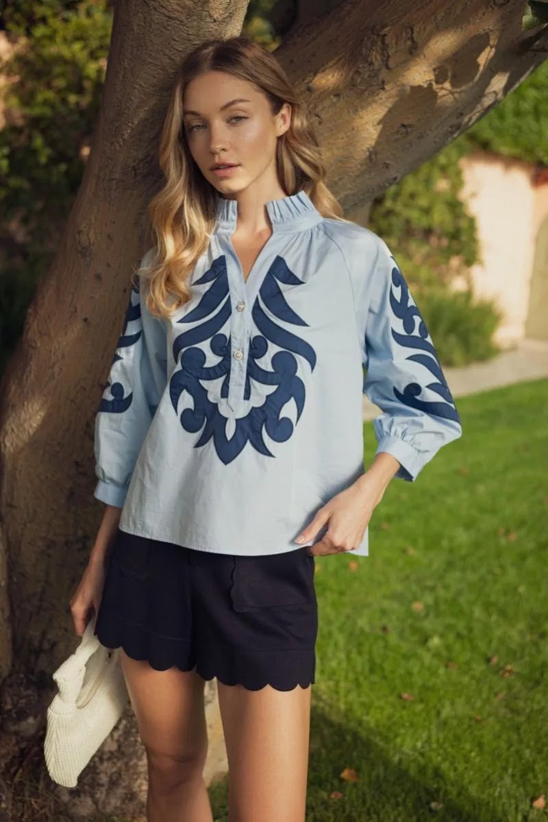 Just Because Top - Blue