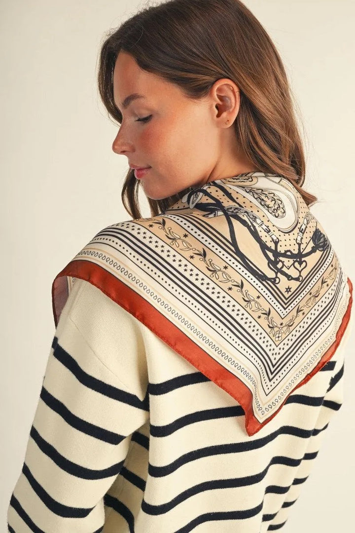 Square Scarf - Taupe