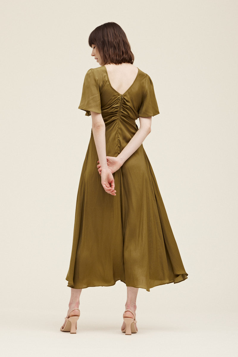 Elegant Maxi Dress - Moss