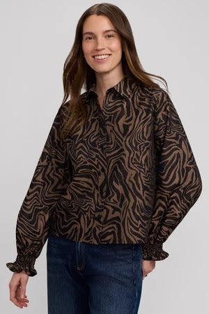 Vivienne Shirt - Almond Black