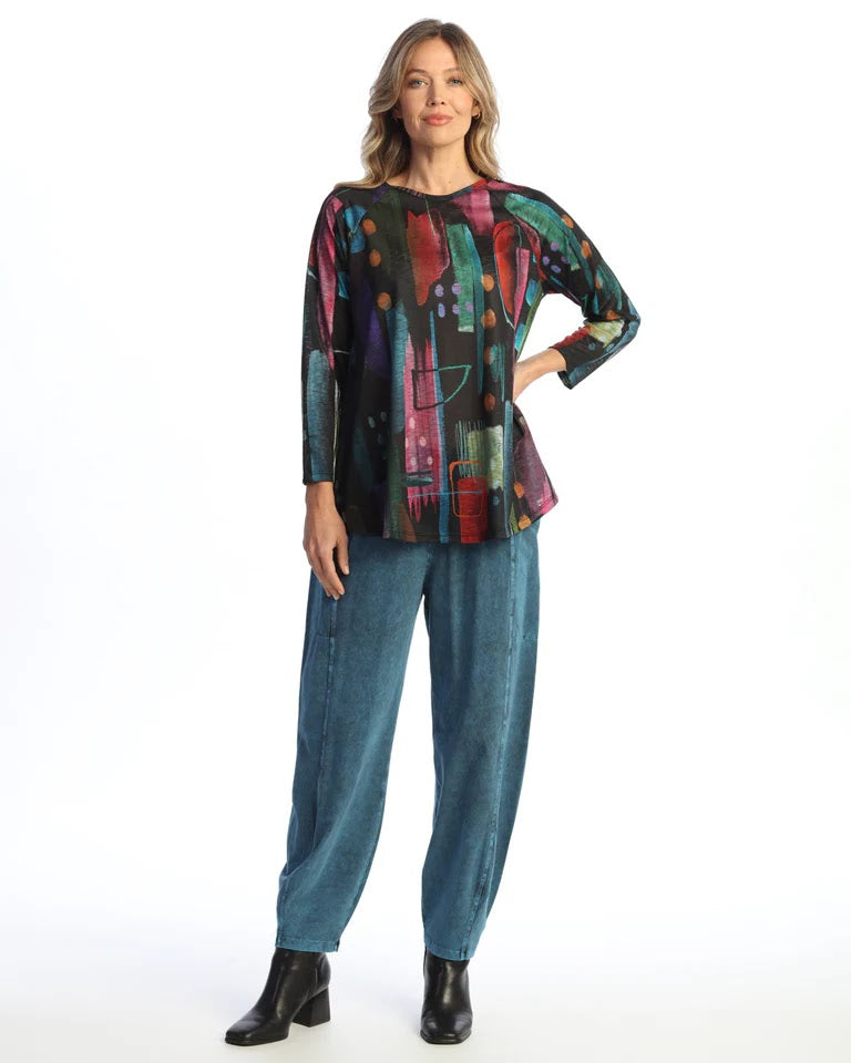 Compose Raglan Top - Multicolor