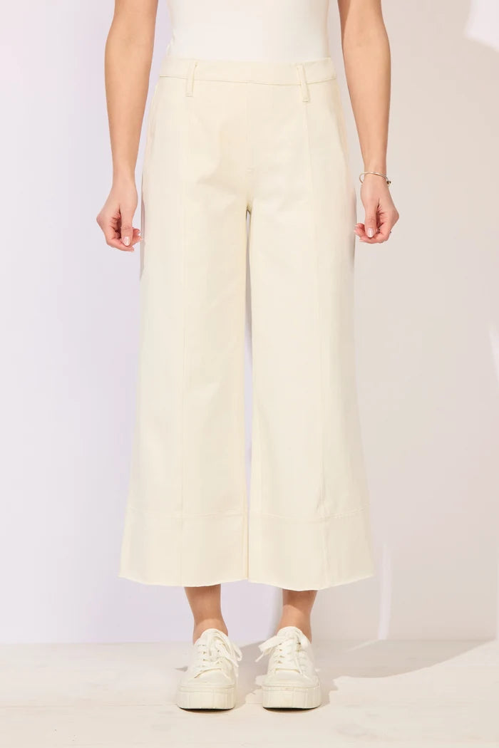 Comfy Denim Crop Jeans - Pearl