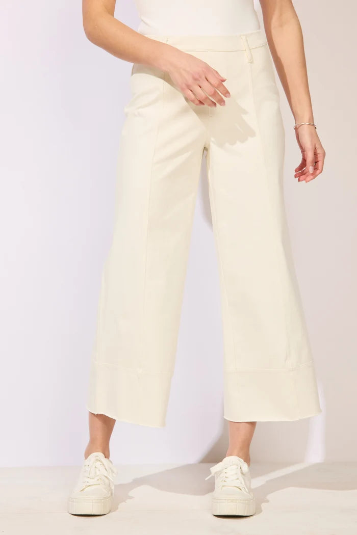 Comfy Denim Crop Jeans - Pearl