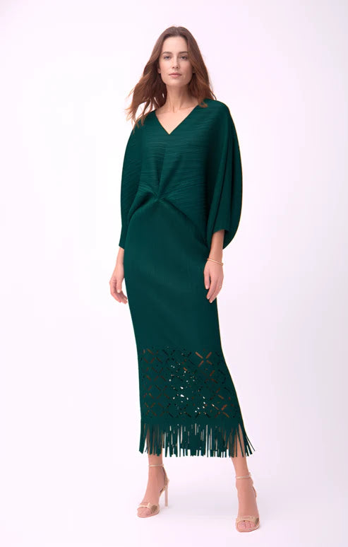 Ellyn Midi Dress - Dark Green