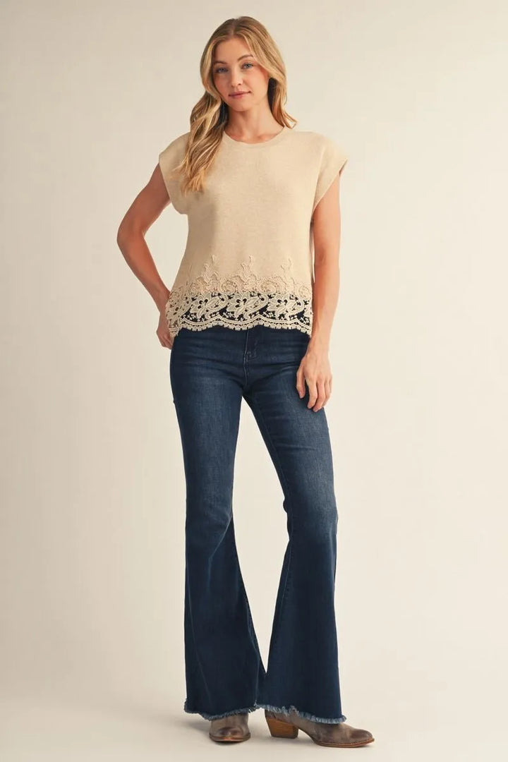 Charlotte Knit Sweater - Oatmeal