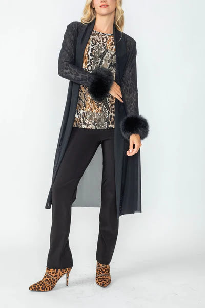 Oh So Fabulous Mesh Jacket - Black