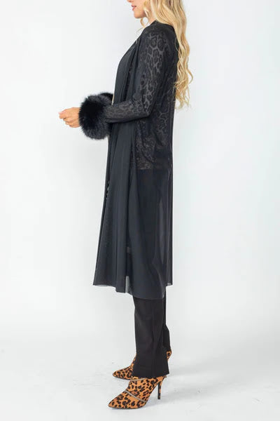 Oh So Fabulous Mesh Jacket - Black