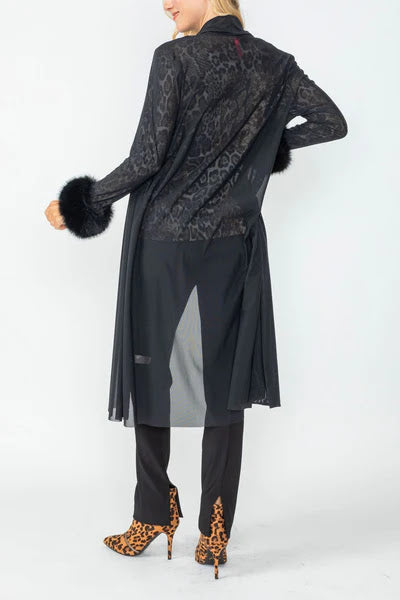Oh So Fabulous Mesh Jacket - Black