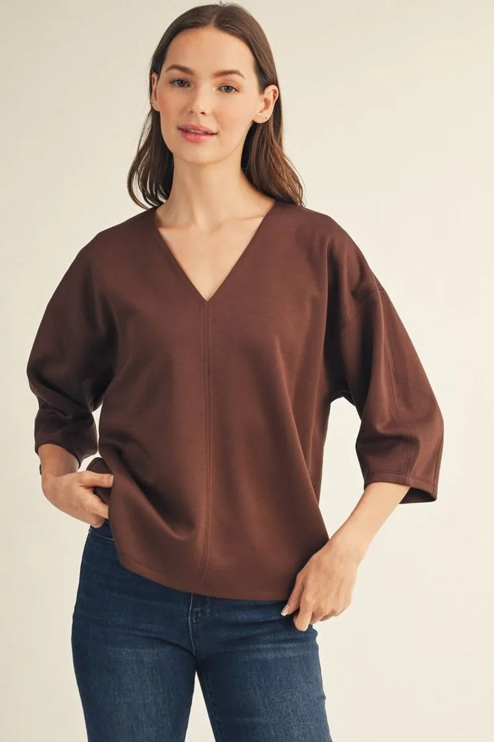 My Go To Top - Brown