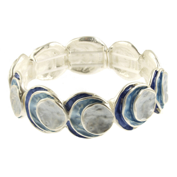 3 Circle Stack Bracelet - Blue