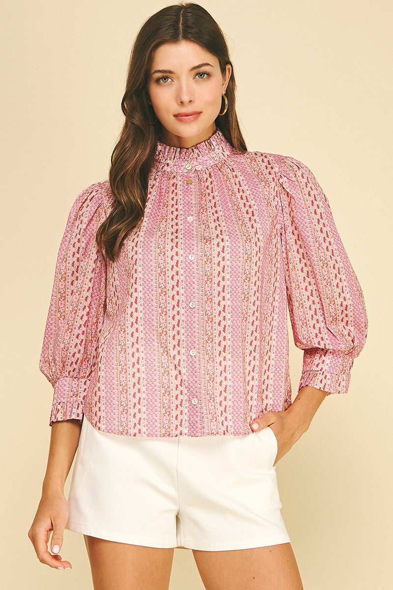 The Emily Blouse - Pink