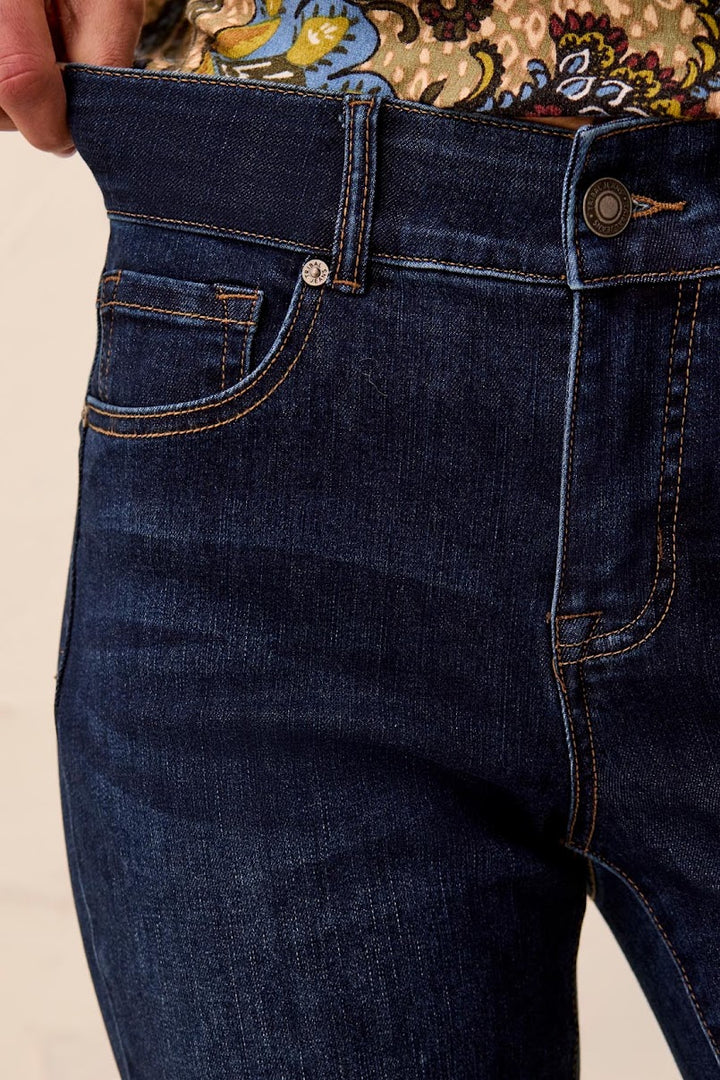 Sophia Curvy Straight Jeans - Deep Ocean