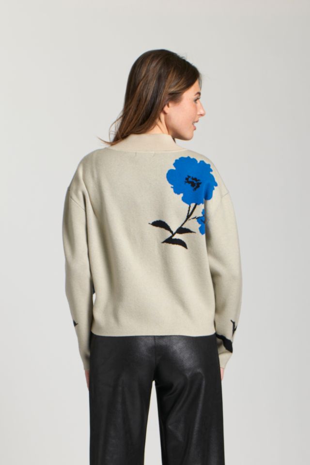 Oh So Floral Sweater - Blue Multi