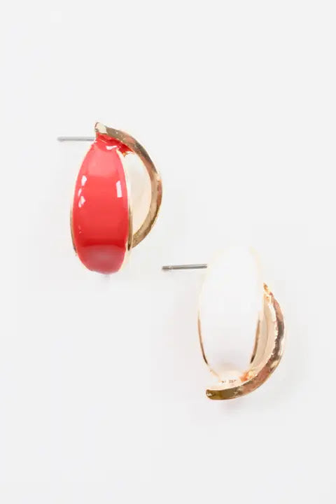 Cora Gameday Earring - Red White