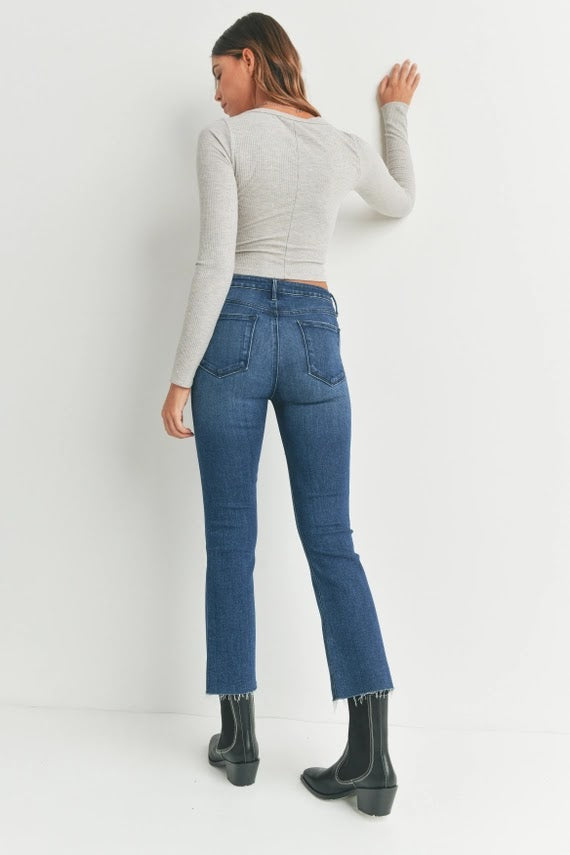 Slim Straight HR Jeans - Dark Denim