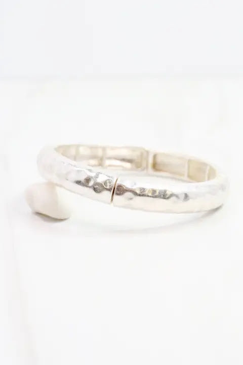 Tandy Bracelet - Worn Silver