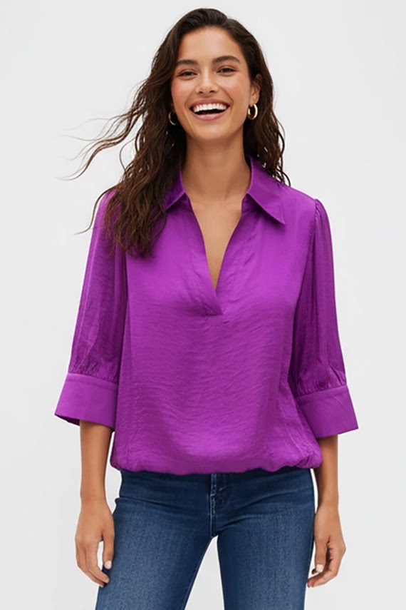 Vivian Shirt - Viola