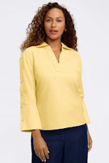 Lainey Blouse - Lemon