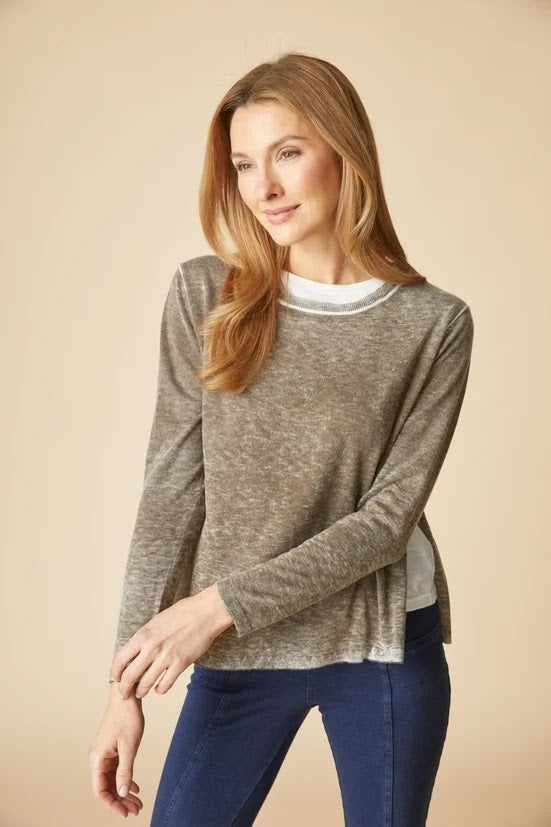 Layer It Sweater - Umber