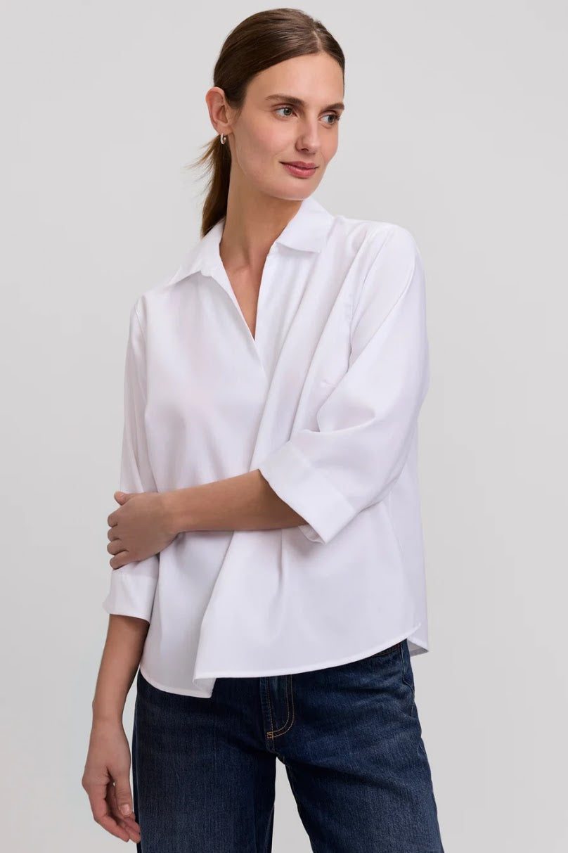 Cleo Popover Shirt - White