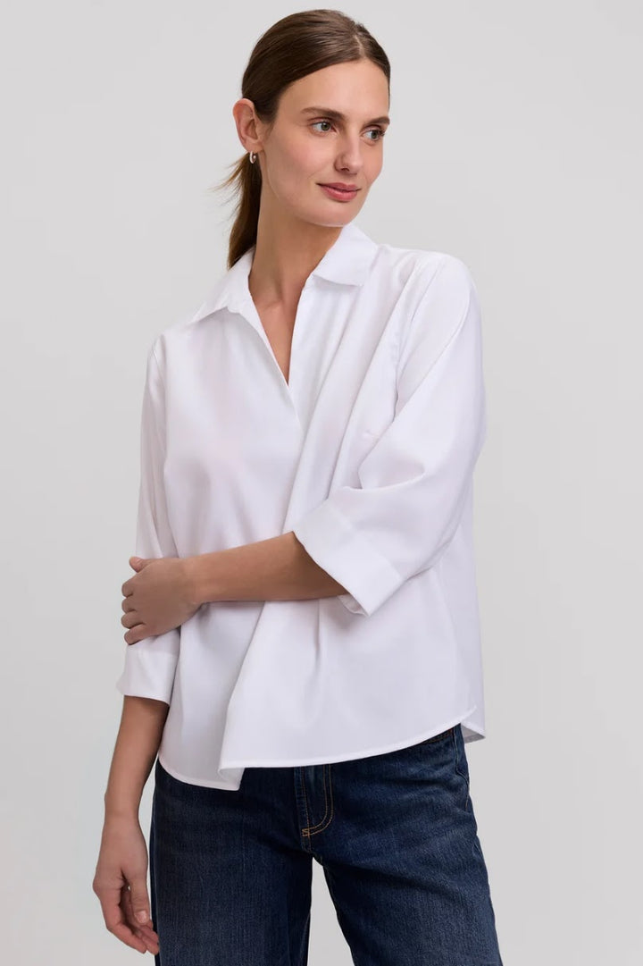 Cleo Popover Shirt - White