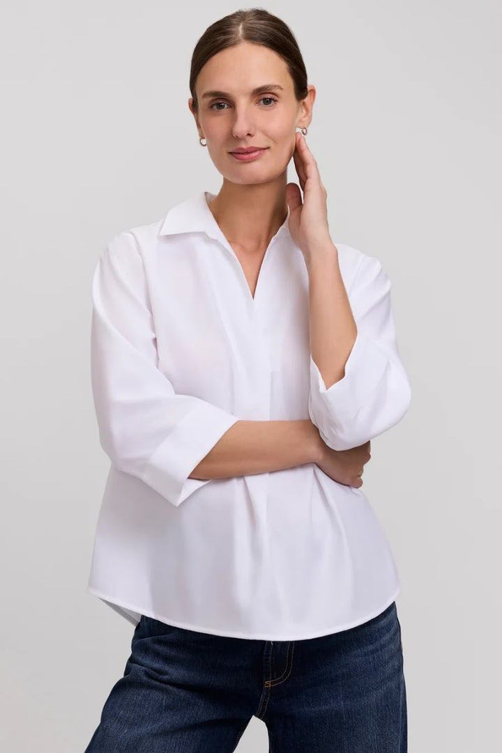 Cleo Popover Shirt - White