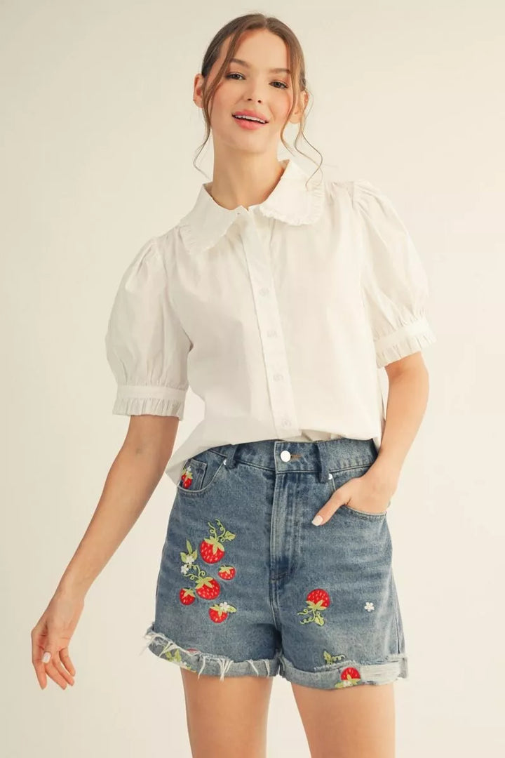 Not Your Basic Button Down - Off White