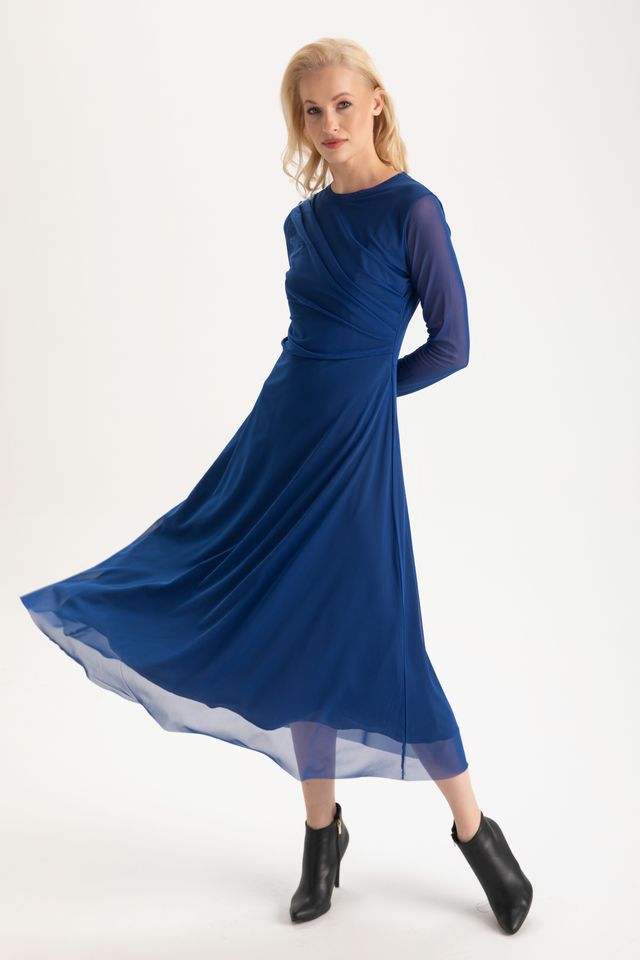 Callie Midi Dress - Cobalt