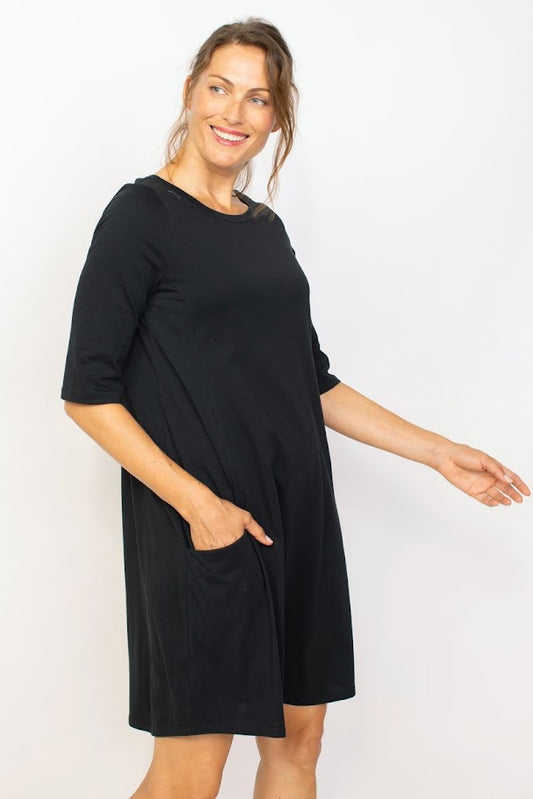 Easy Peasy Dress - Black