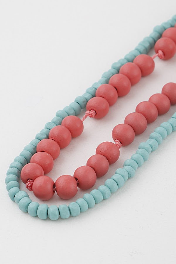 Add A Pop Necklace - Coral