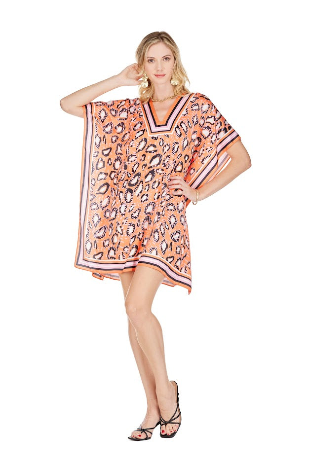 Up For Anything Dress - Abstract Orange