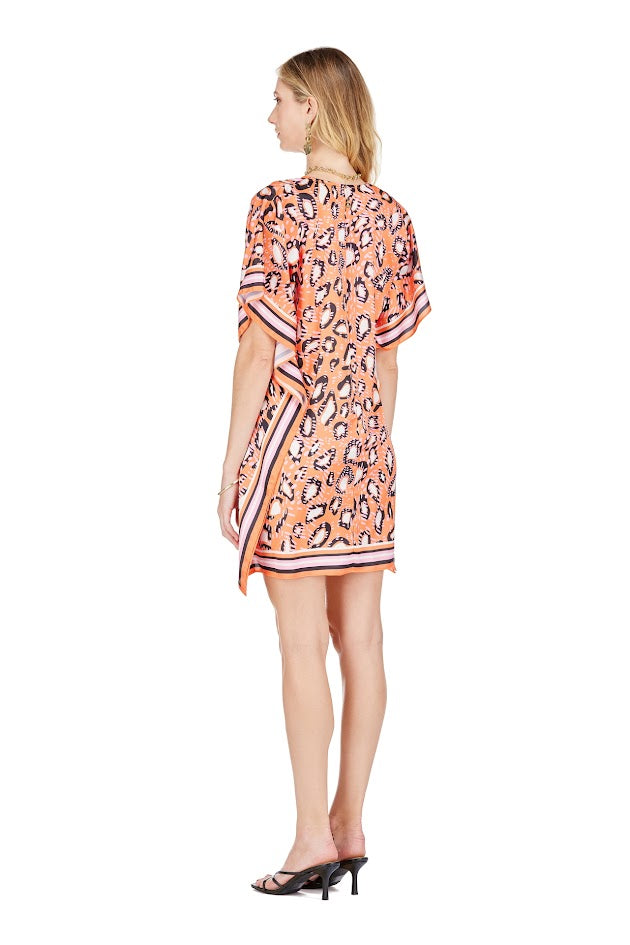 Up For Anything Dress - Abstract Orange