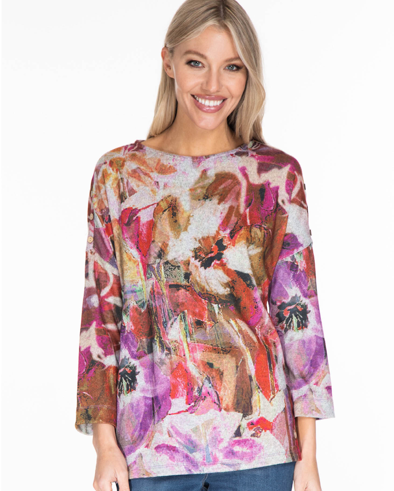 The Holly Top - Floral Multi
