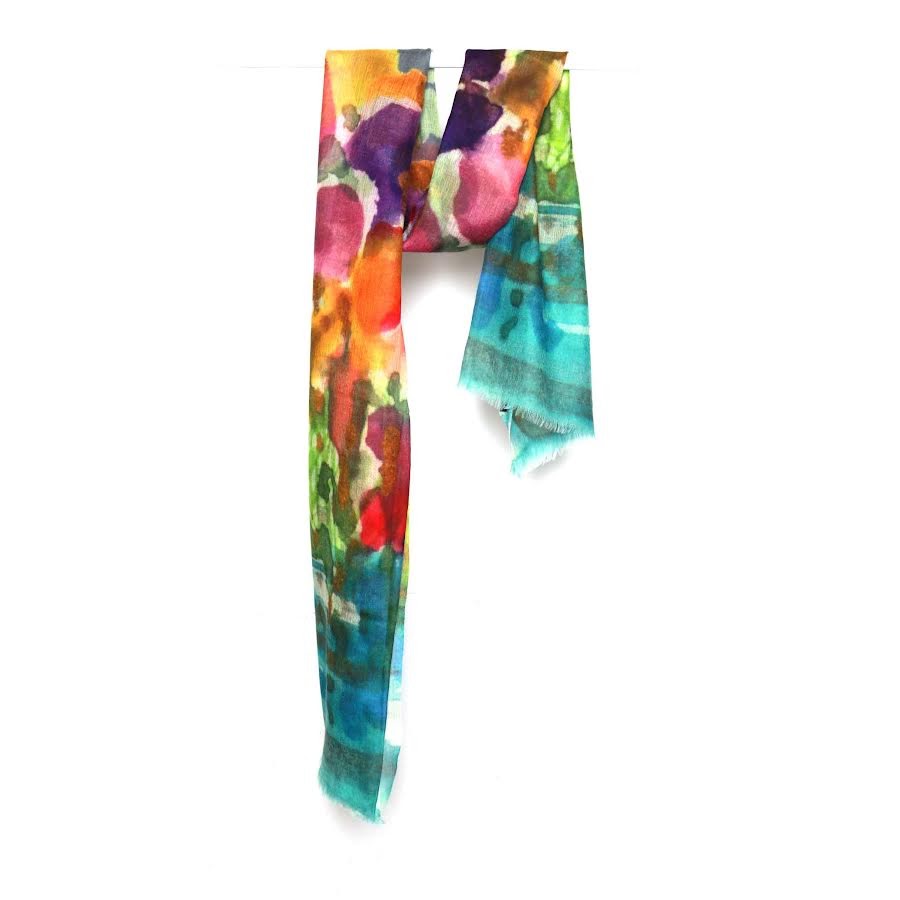 Water Color Scarf - Multi