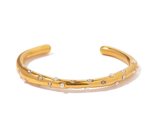 Sophie Bracelet - Pearl gold