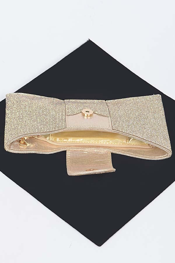 Bow Clutch - Gold