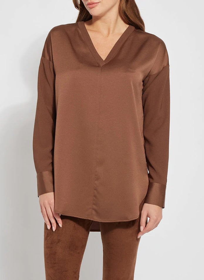 The Token Pullover Top - Whiskey