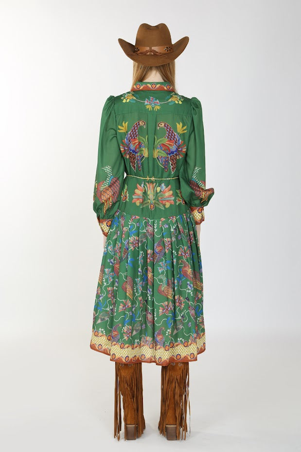 Peacock Dress - Green