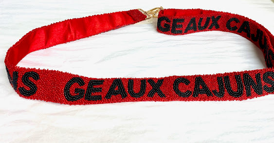 Collegiate Adjustable Strap - Red/Black