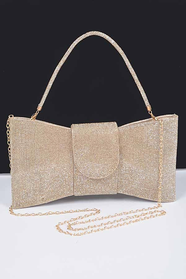 Bow Clutch - Gold