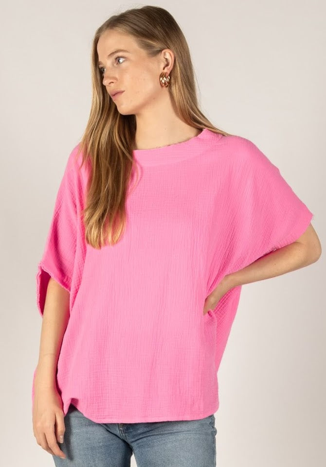 Mary Jane Top - Bubble Gum Pink