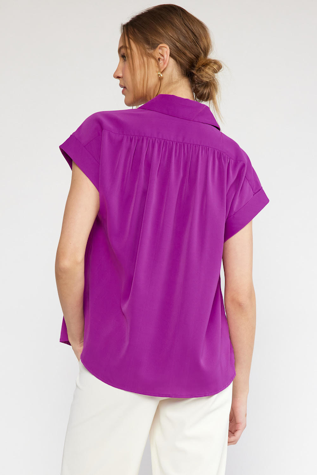 My Go To Blouse - Grape